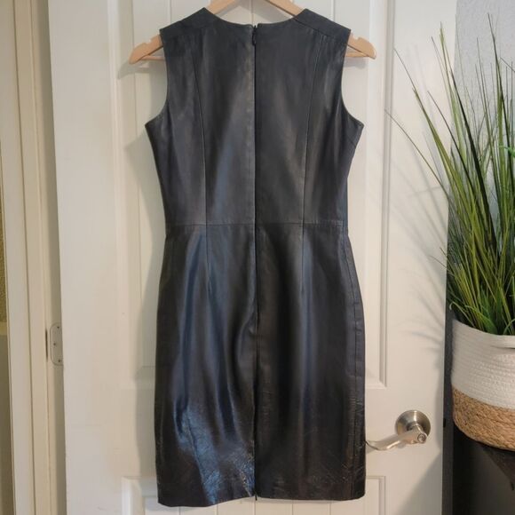 Muubaa Heiden Black Ombre Patent Leather Dress - Picture 5 of 14